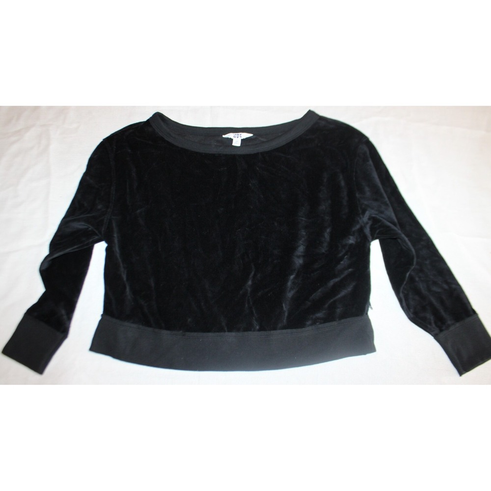 Women's Velour Sweatshirt - JoyLab Black XS $28